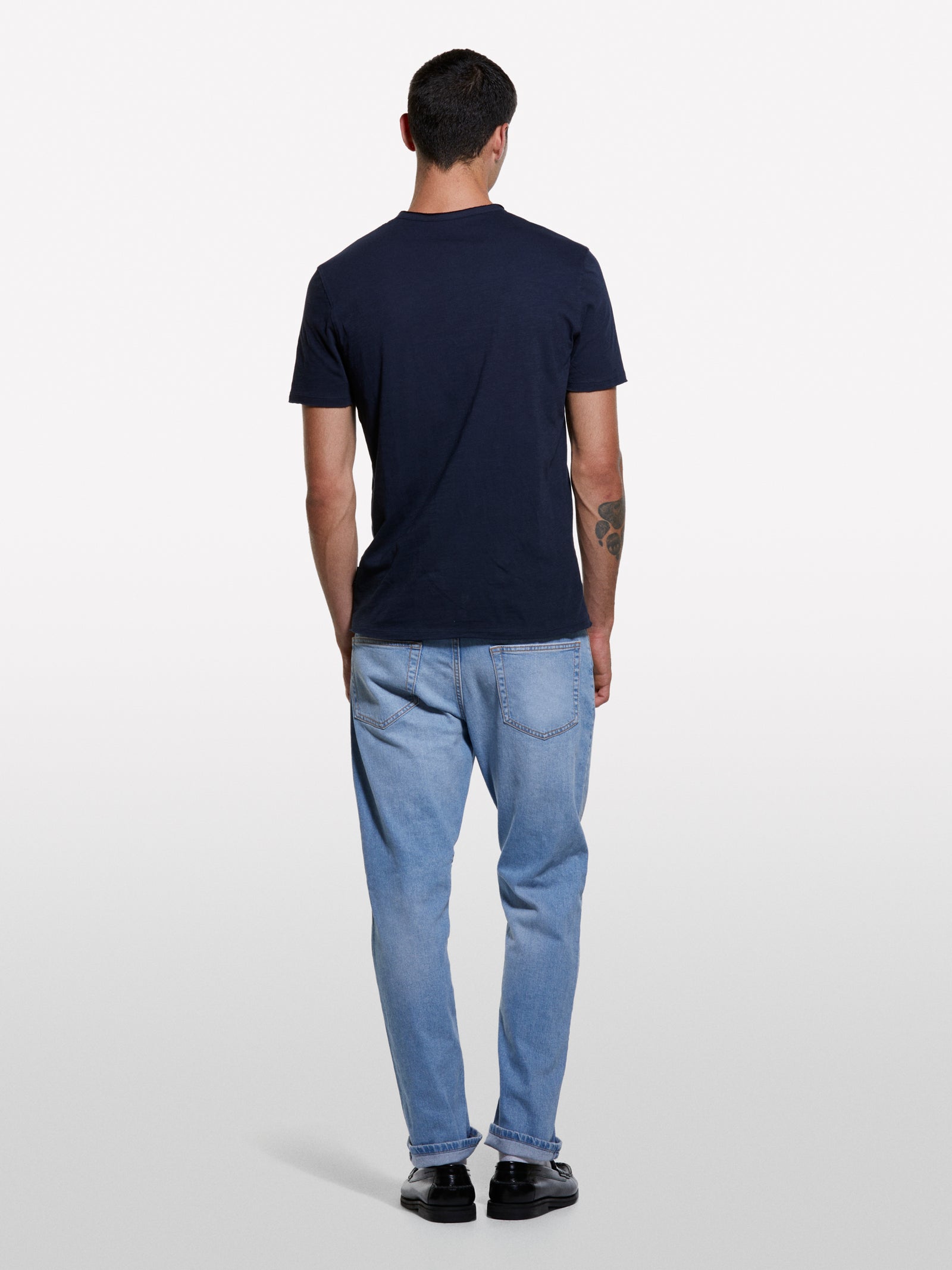 T-shirt carcela de botões azul-escuro - ucb_image_B