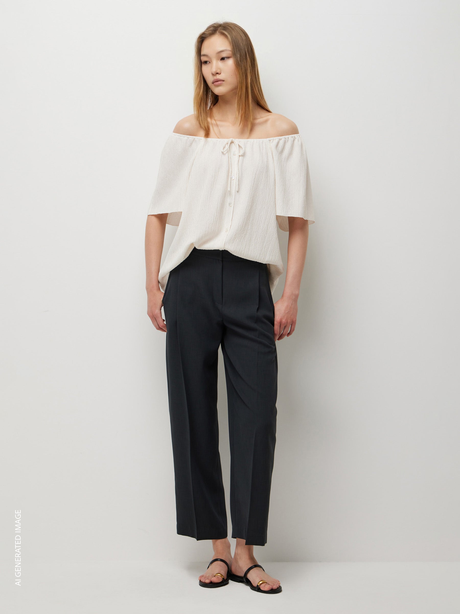 Blusa franzida com botões - ucb_image_FY