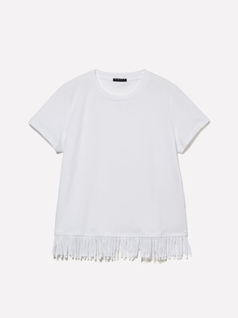 T-shirt branca com franjas na base - ucb_image_FS