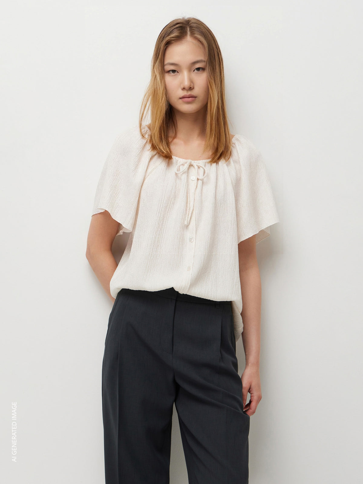 Blusa franzida com botões - ucb_image_F