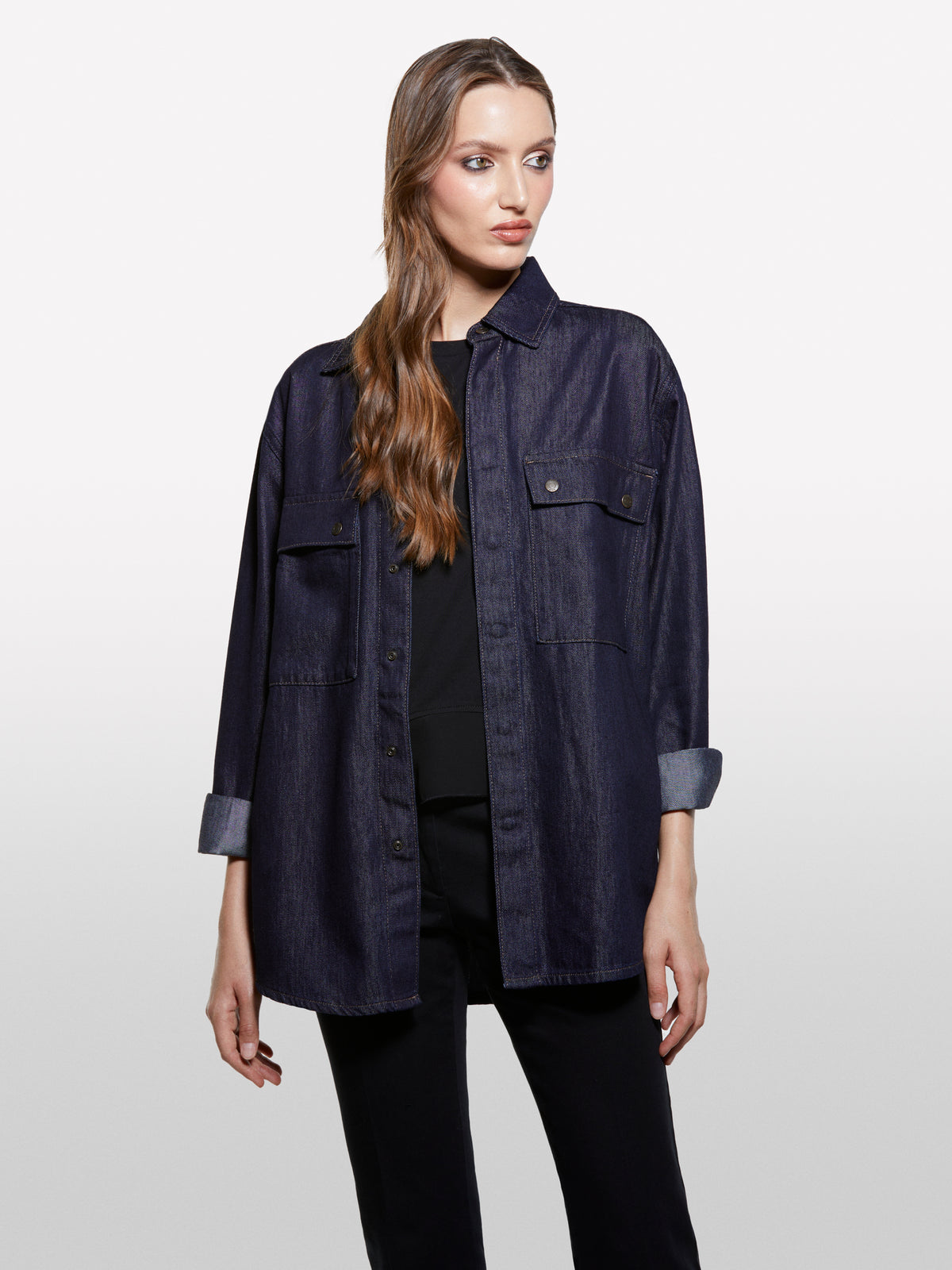 Camisa em denim azul-escuro - ucb_image_FY