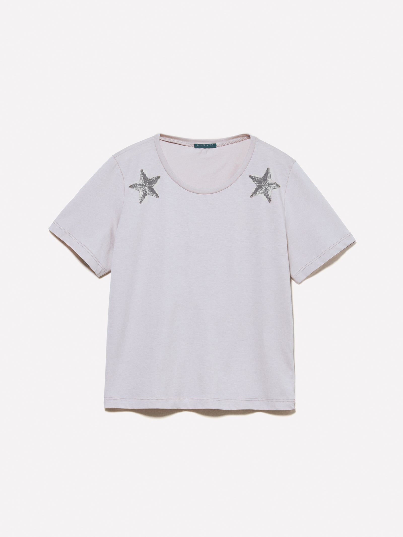 T-shirt cinzenta com estampa de estrelas - ucb_image_FS