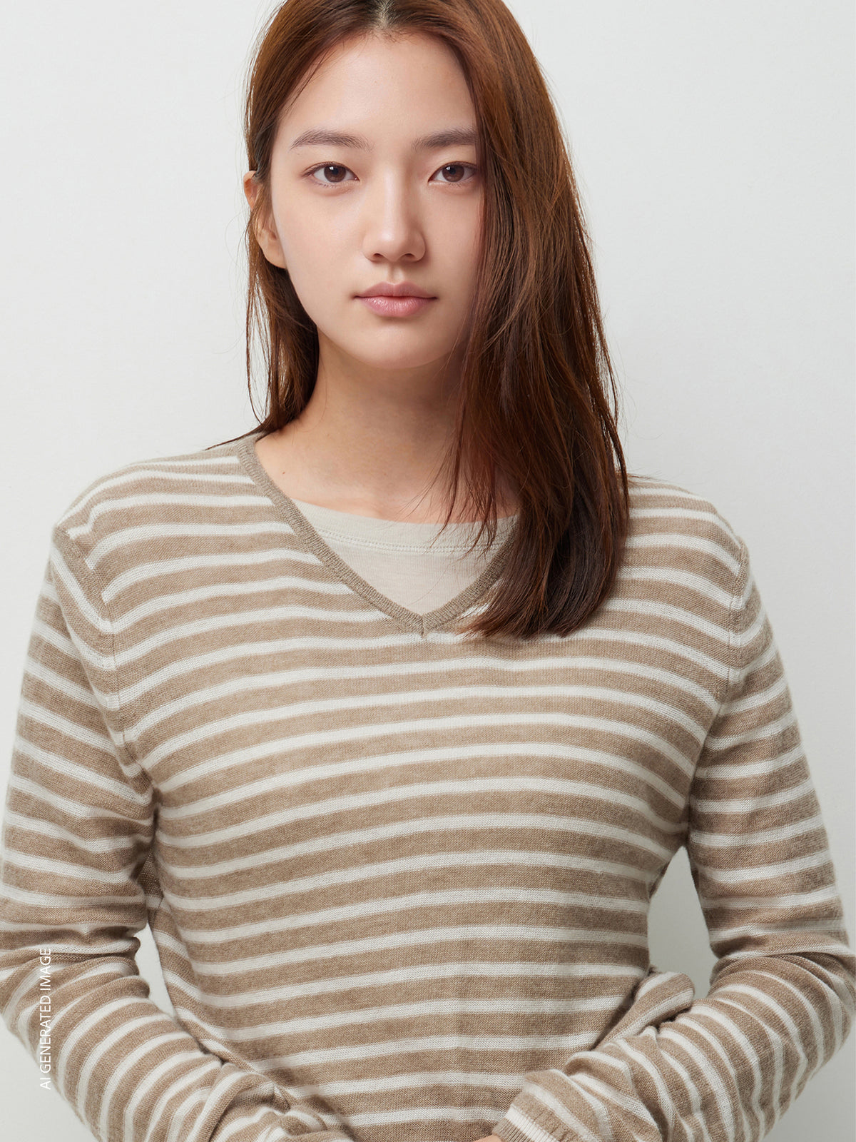 100% wool striped sweater
