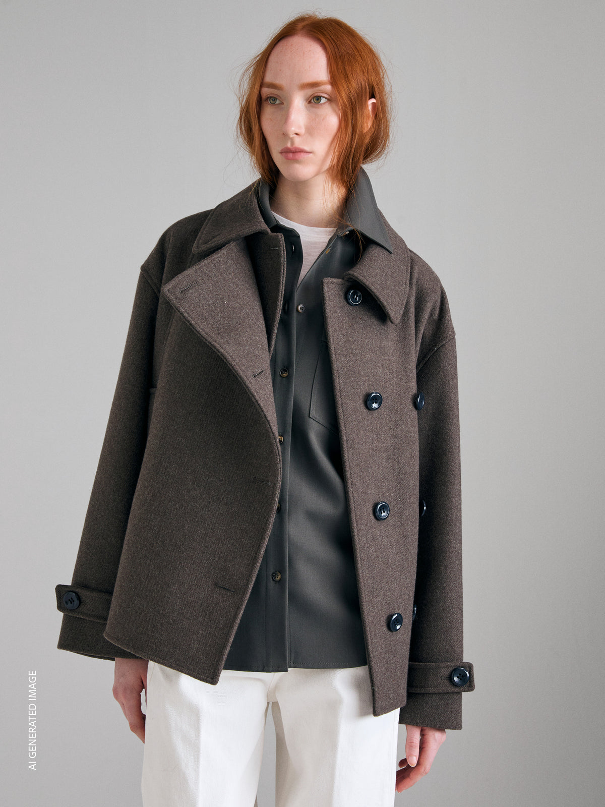 Short coat with sash