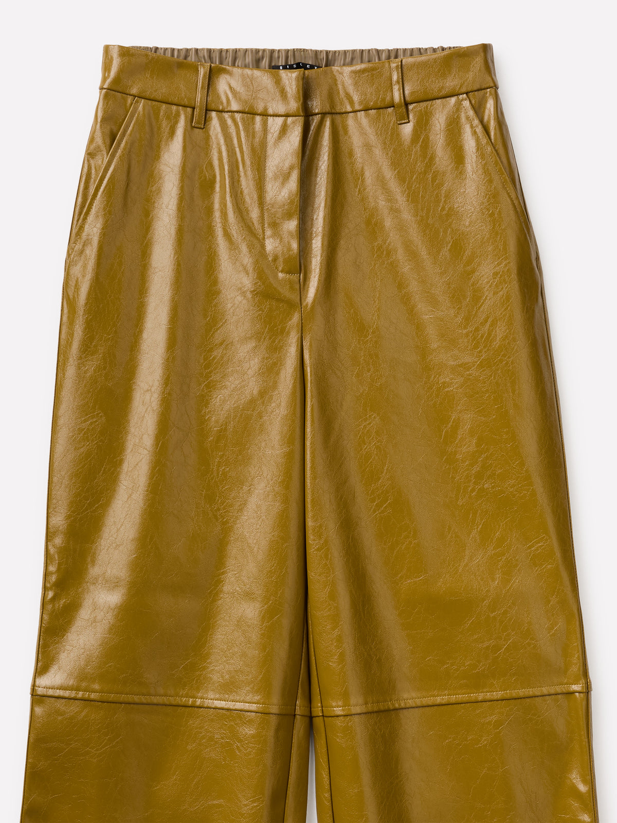Glossy effect culotte trousers