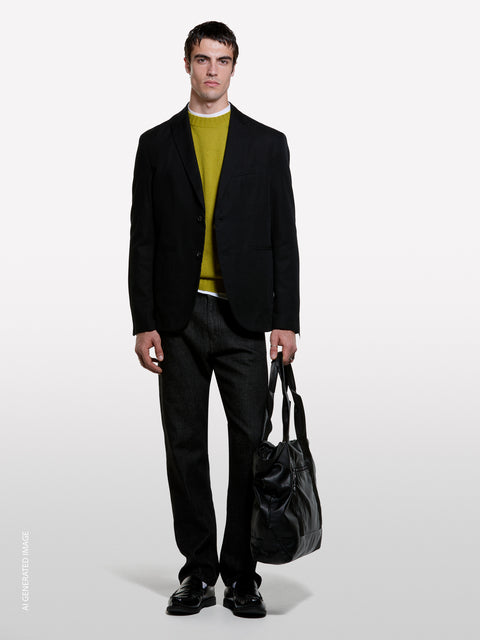 Blazer alfaiataria preto slim comfort fit - ucb_image_F