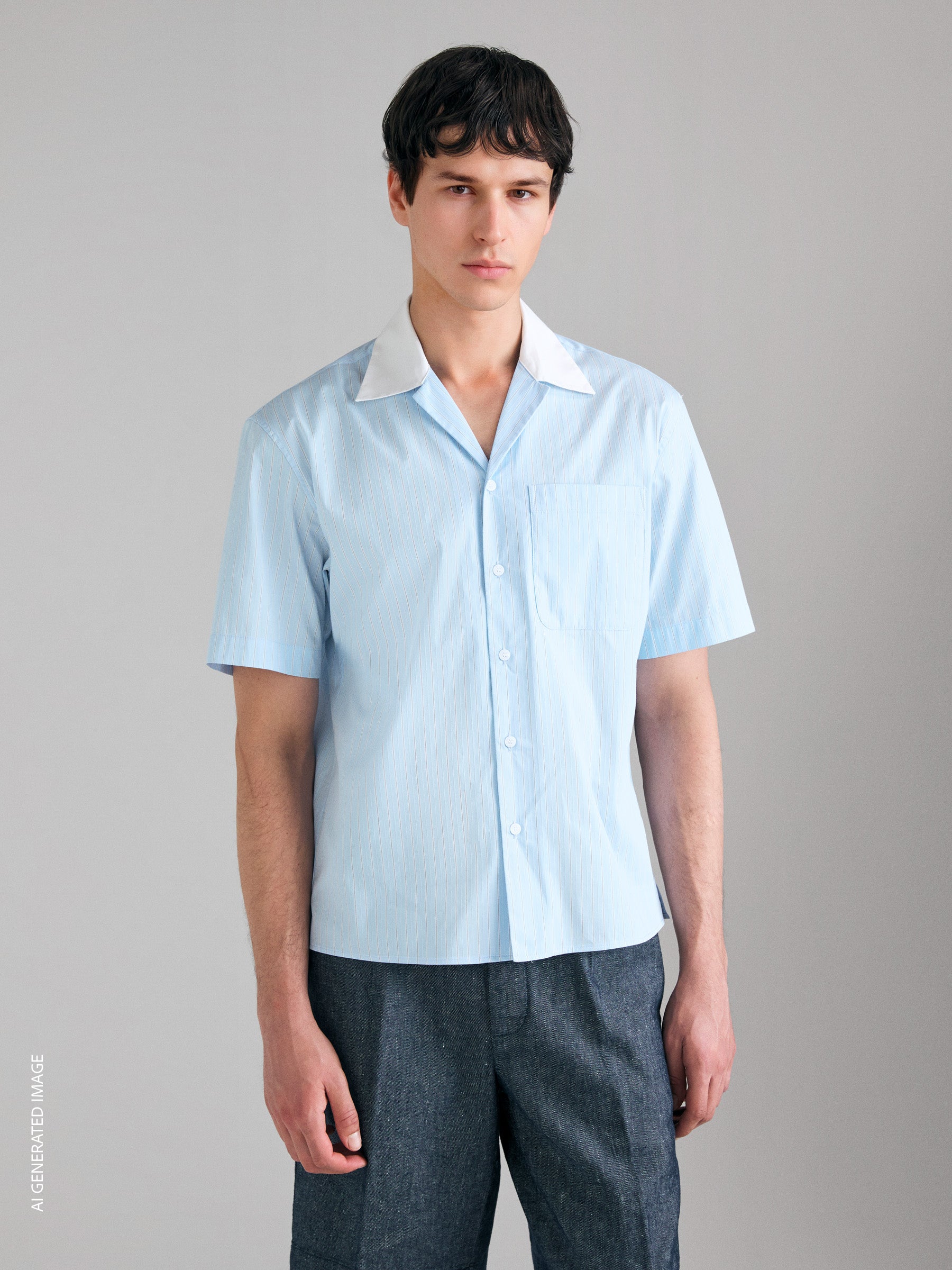 Camisa riscada de manga curta - ucb_image_FY