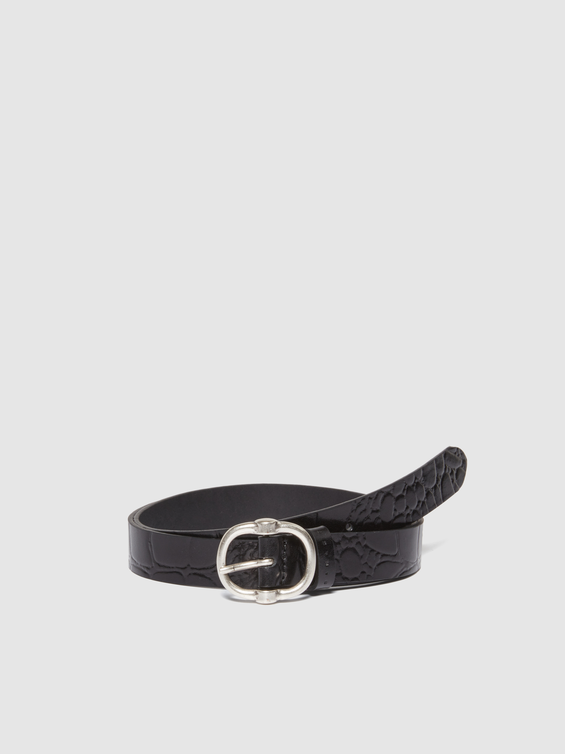Sisley - Leather Belt, Woman, Black, Size: L