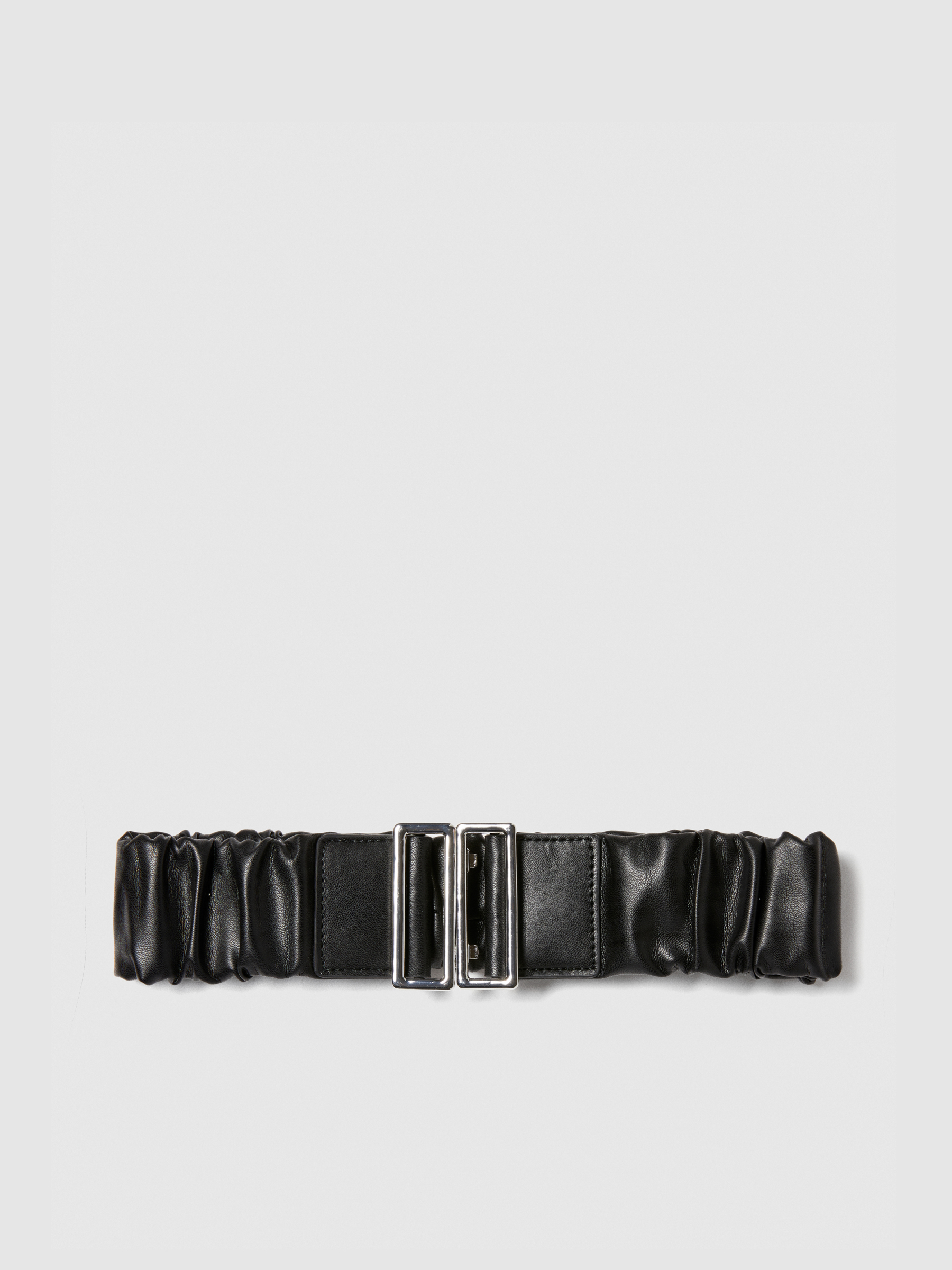 Sisley - High-waisted Stretch Belt, Woman, Black, Size: XL
