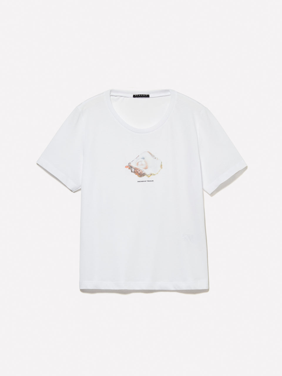 T-shirt branca com estampa de concha - ucb_image_FS