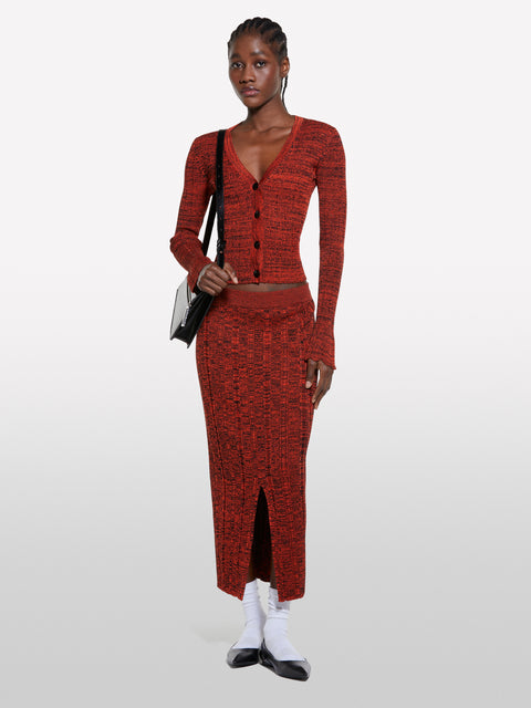 Cardigã vermelho de malha - ucb_image_F