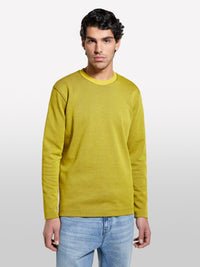 T-shirt amarela com mangas compridas e patch - ucb_image_FY