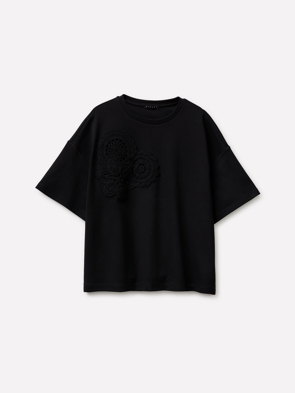 T-shirt com bordado crochê - ucb_image_FS