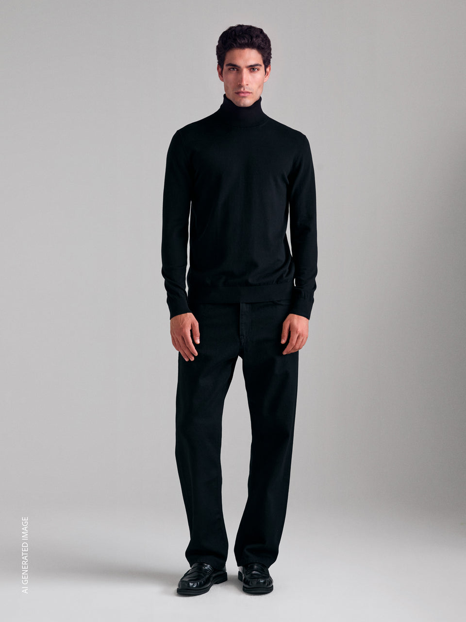 Camisola de gola alta regular fit - ucb_image_F
