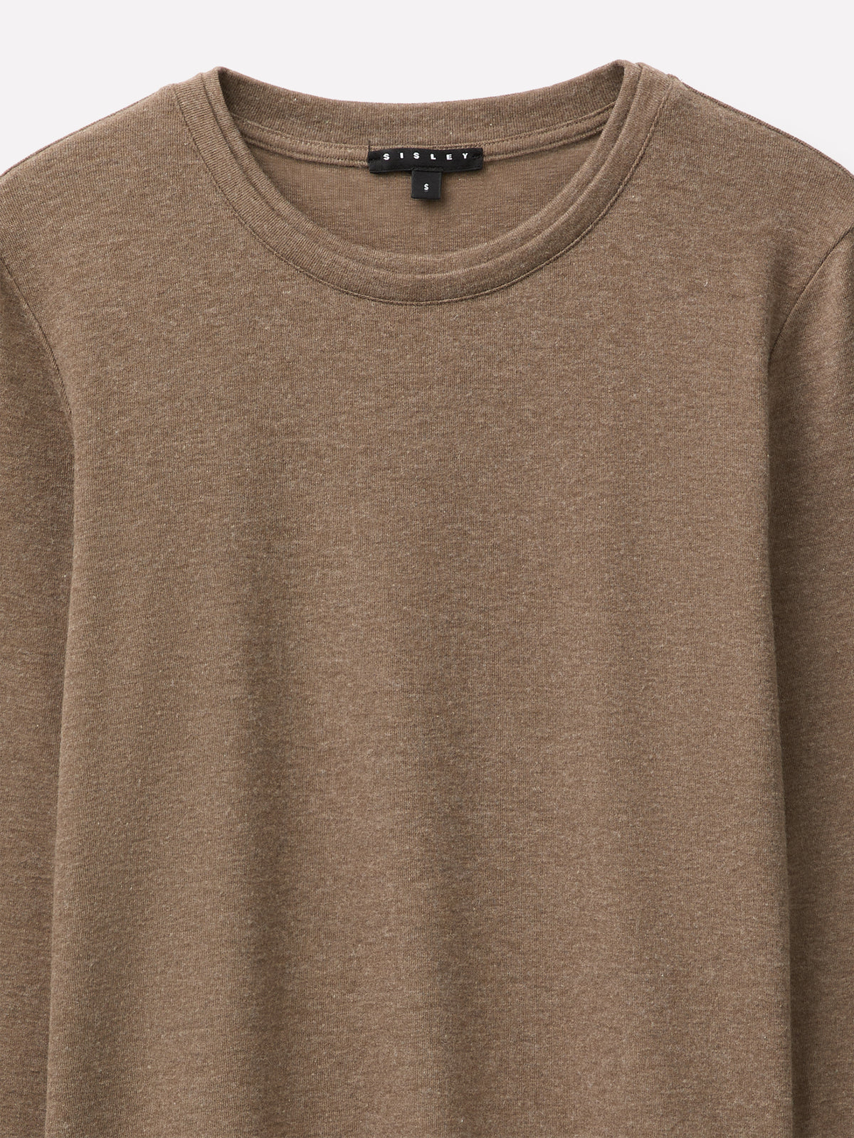 T-shirt slim fit em mistura de viscose, lã e seda - ucb_image_DS1