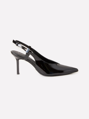 Slingback 100% pelle verniciata