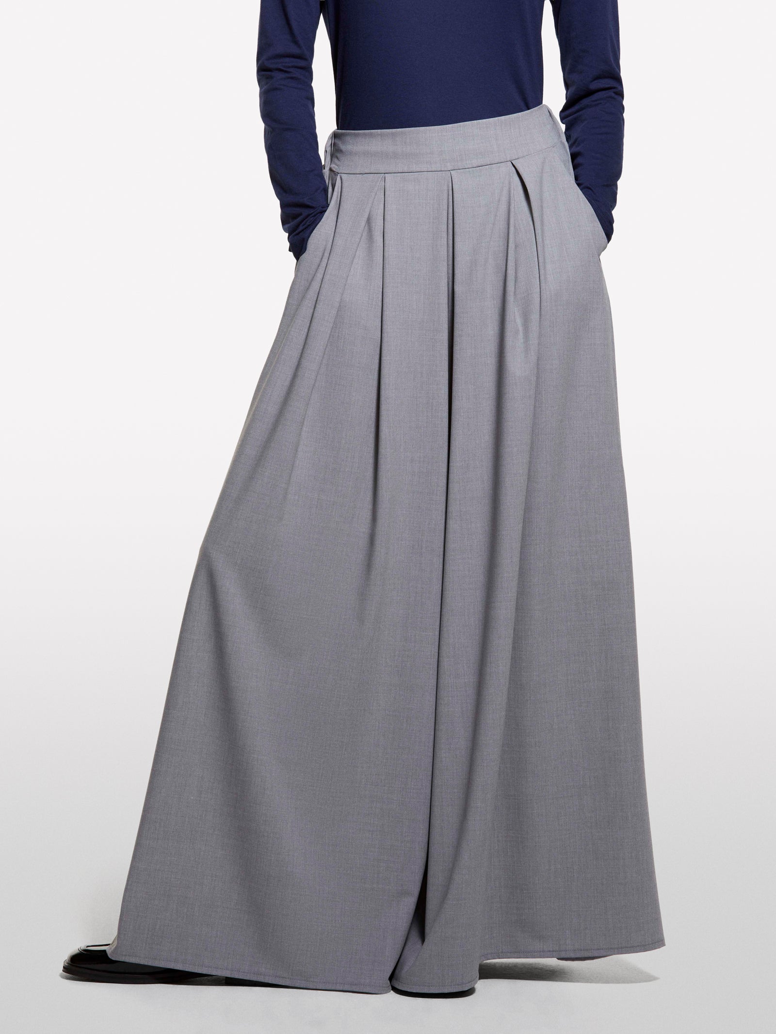 Gray culottes