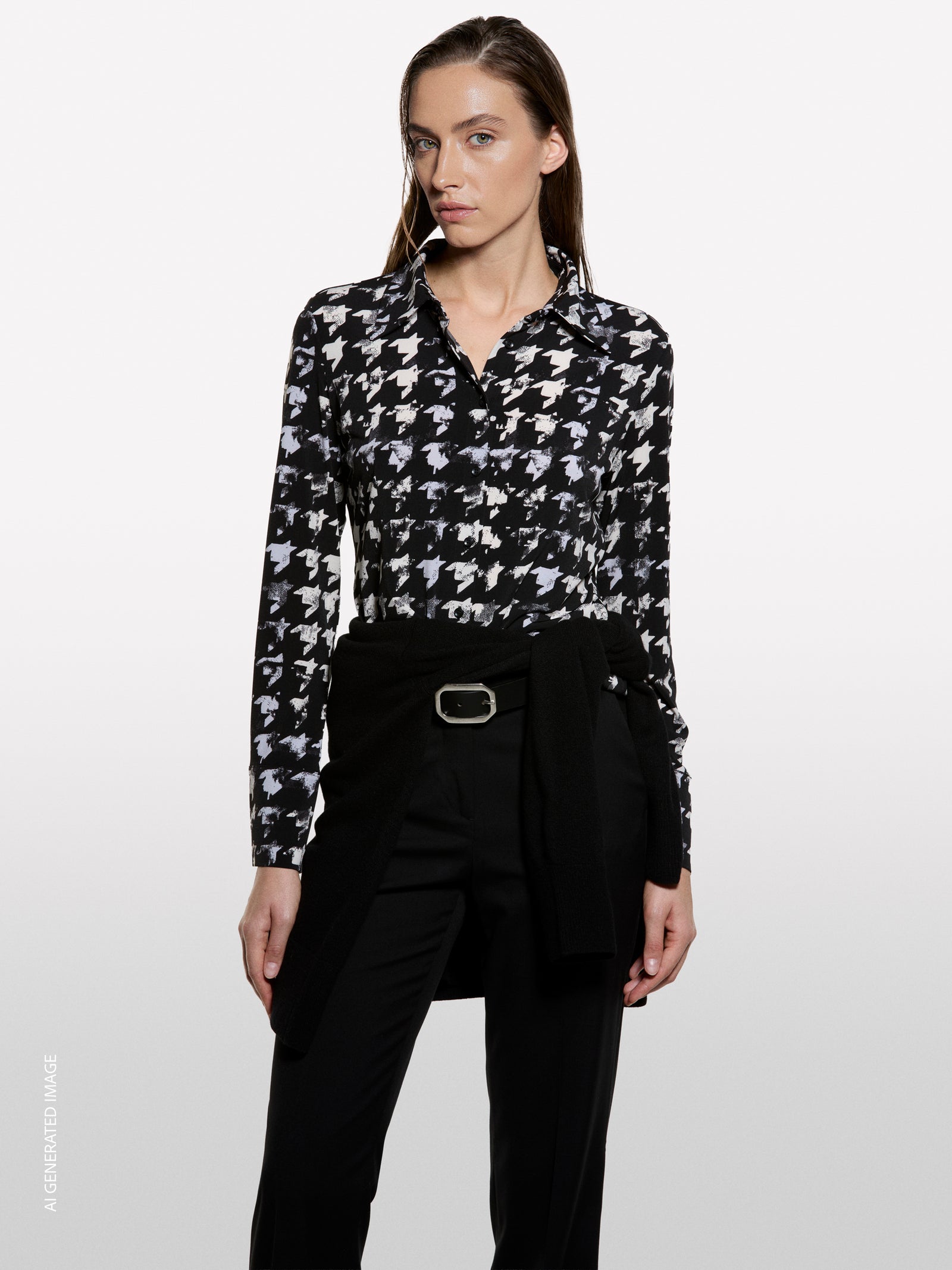 Slim fit printed shirt