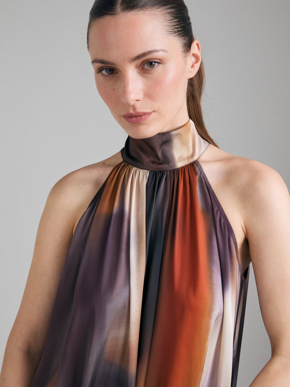 Vestido comprido estampado  - ucb_image_FY
