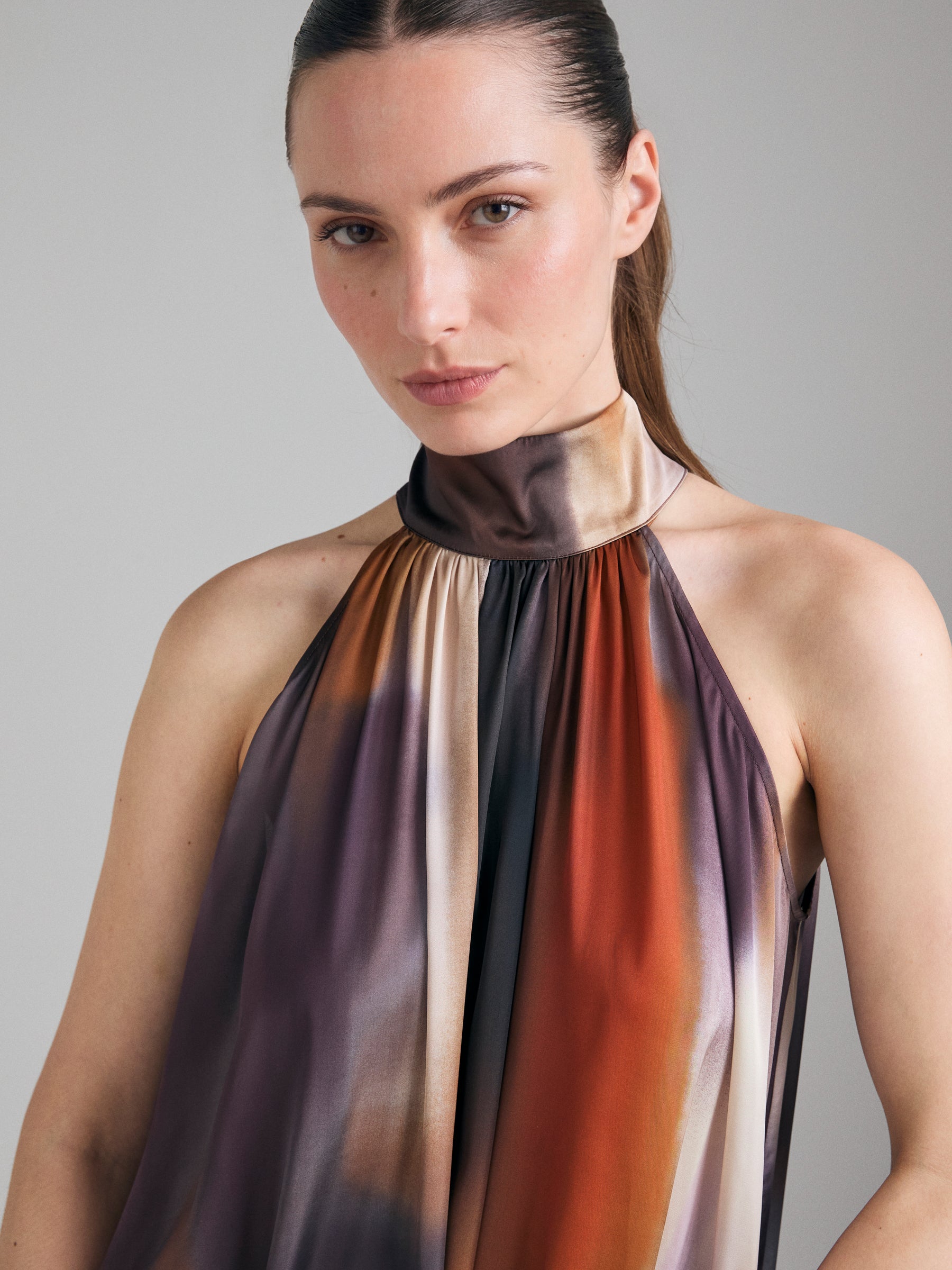 Vestido comprido estampado  - ucb_image_FY