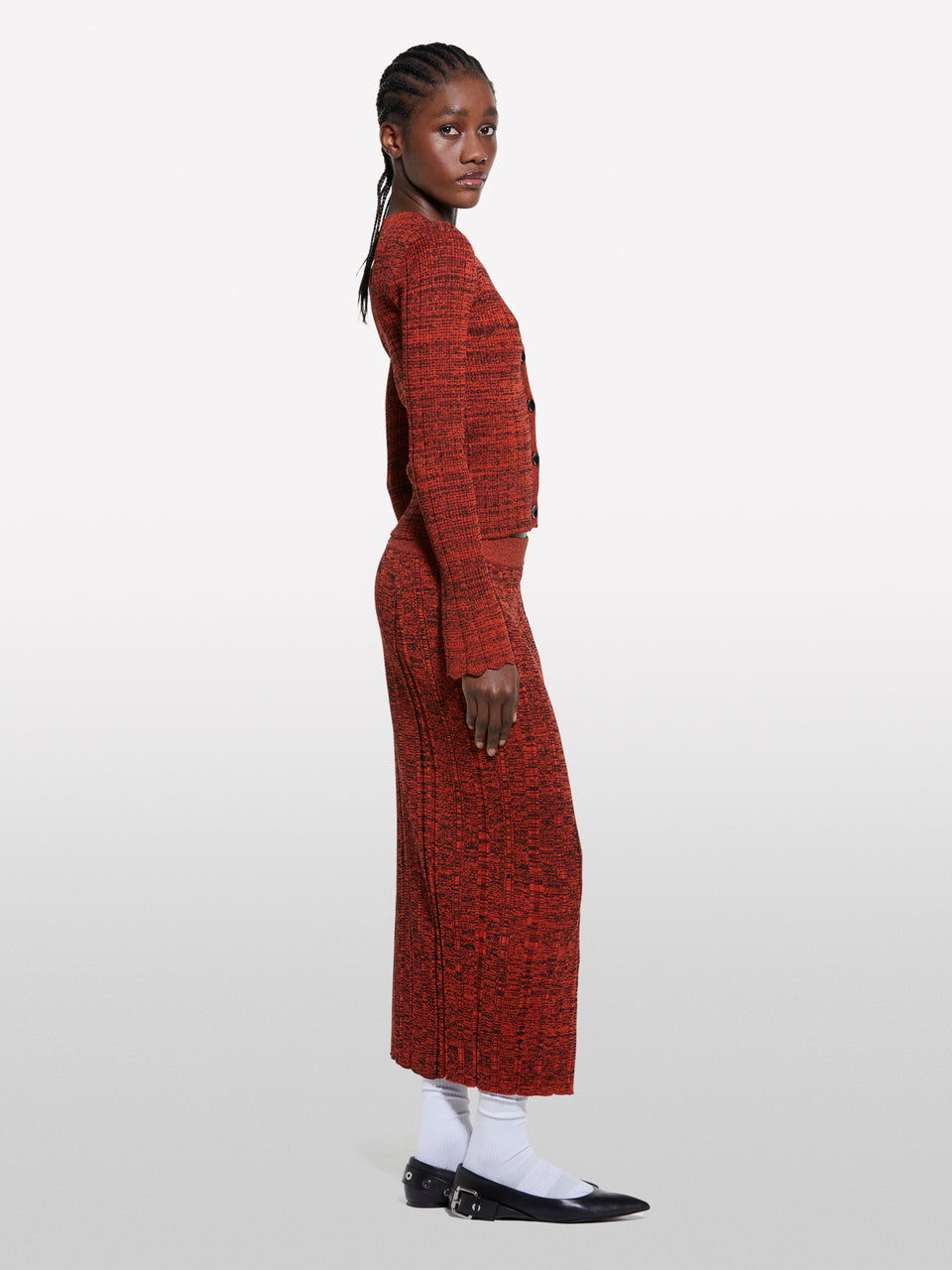 Cardigã vermelho de malha - ucb_image_F
