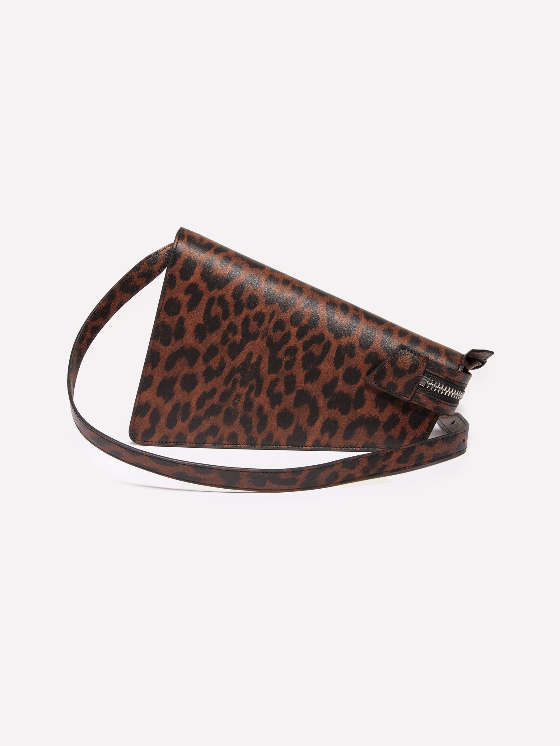 Asymmetric animalier bag