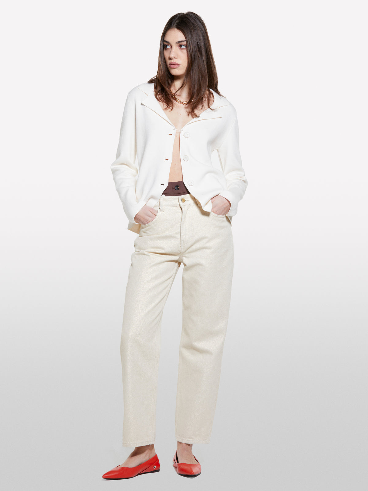 Blazer de malha branco nata - ucb_image_F