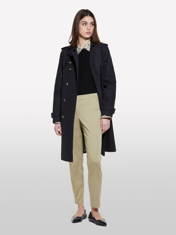 Chino verde chiaro - pantaloni chino da donna | Sisley