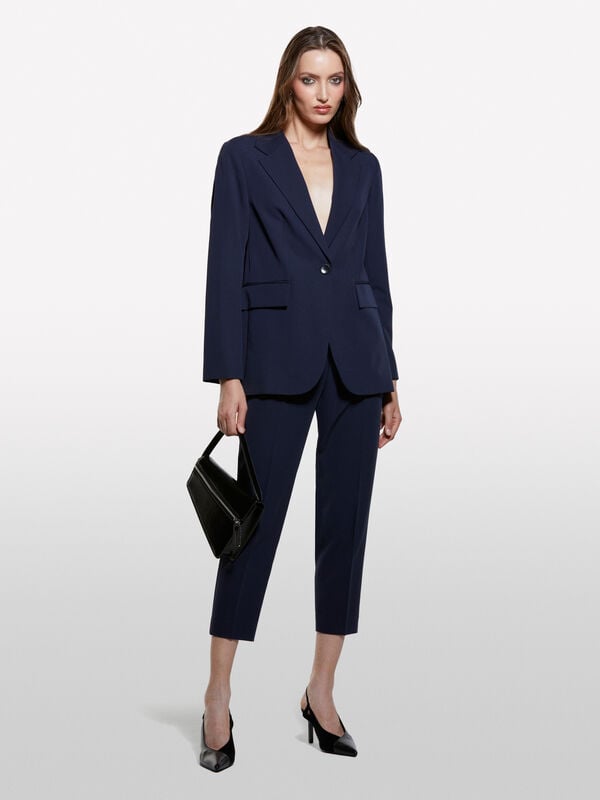 Blazer regular fit blu scuro Blazer regular fit blu scuro - blazer da donna | Sisley