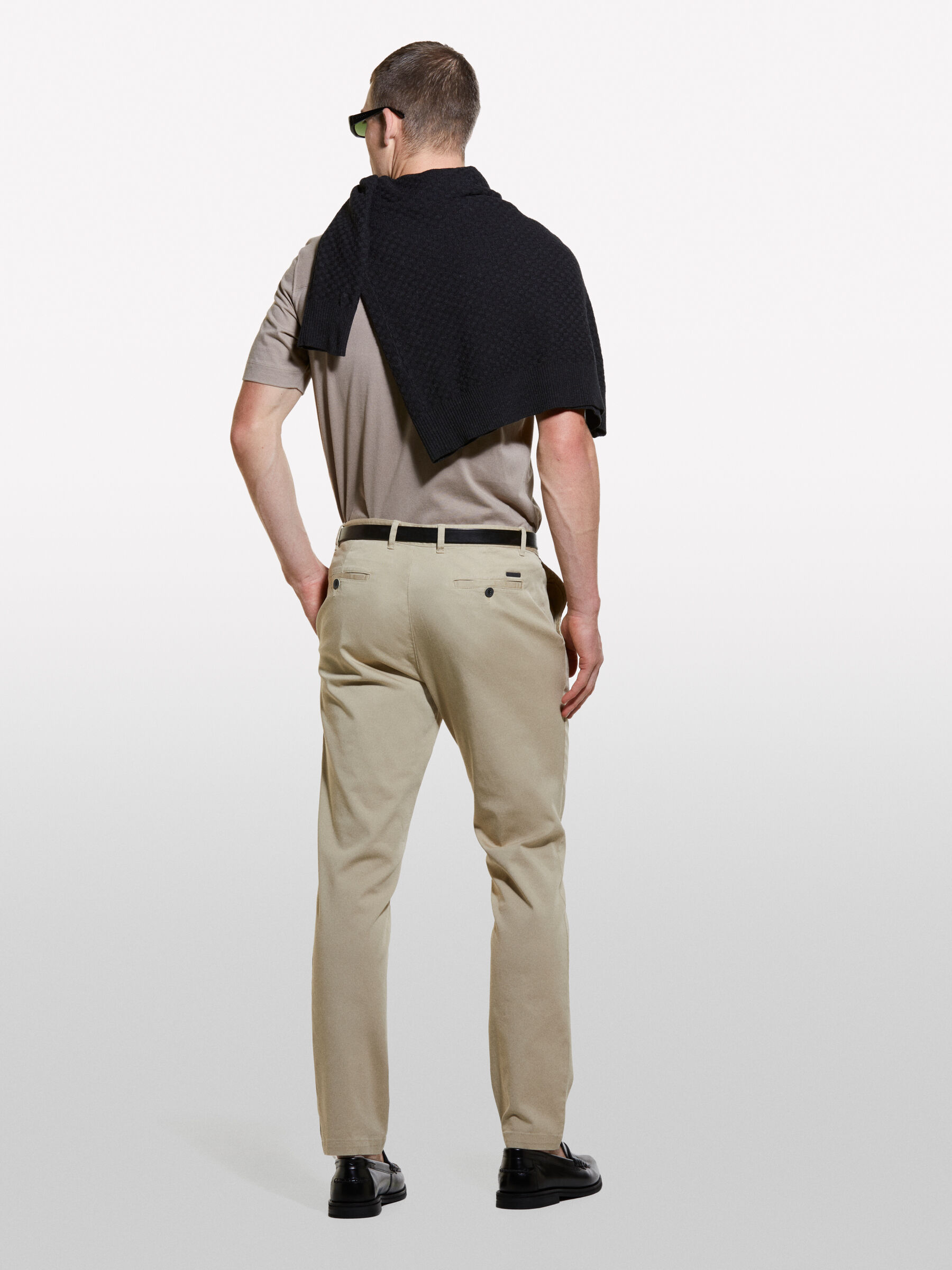 Pantaloni chino slim fit beige Beige Sisley