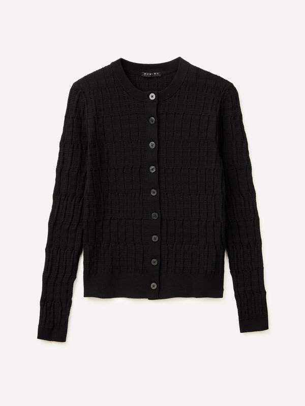 Cardigan texturizzato - cardigan da donna | Sisley