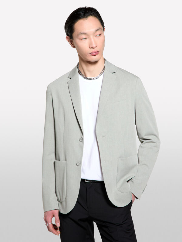 Blazer monopetto grigio chiaro - blazer da uomo | Sisley