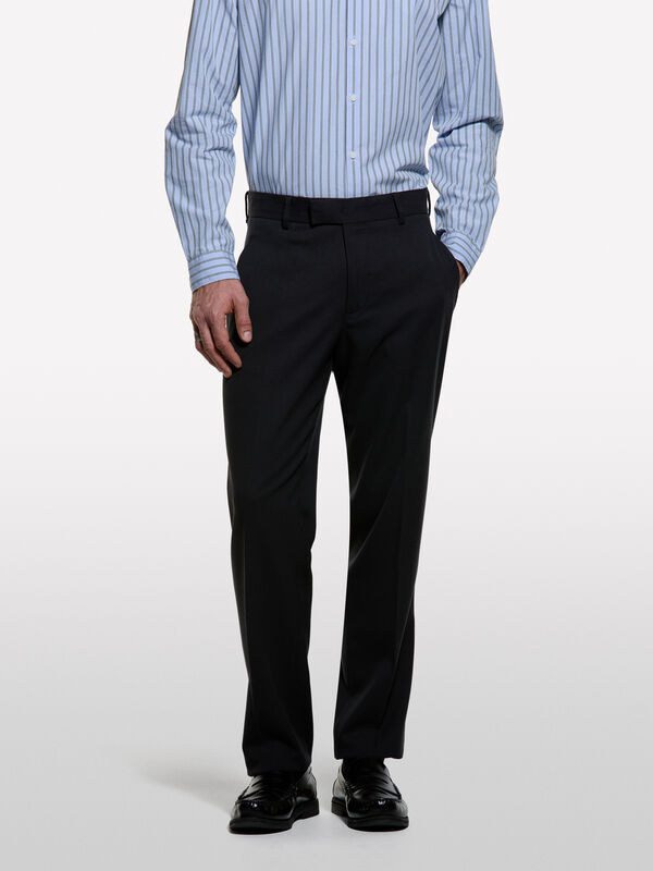 Chino formali slim comfort fit - pantaloni chino da uomo | Sisley