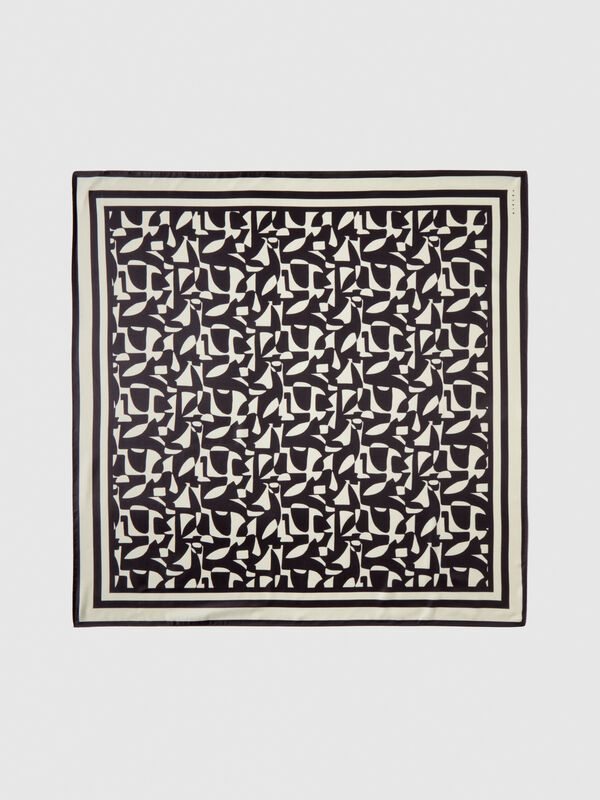 Foulard quadrato stampato - sciarpe e foulard da donna | Sisley