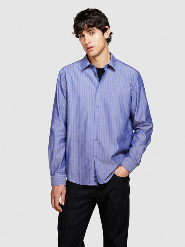 Camicia tinto filo - camicie regular da uomo | Sisley