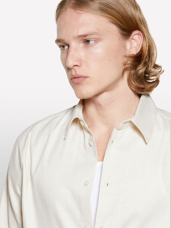 Camicia regular fit bianco panna - camicie regular da uomo | Sisley