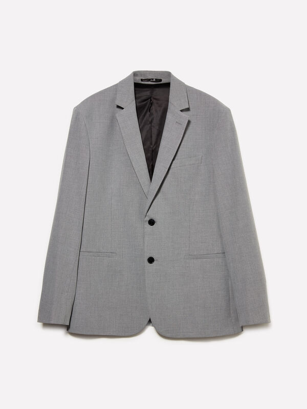 Blazer grigio chiaro texturizzato - blazer da uomo | Sisley