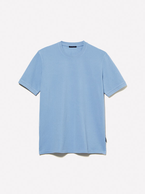 T-shirt azzurra a maniche corte T-shirt azzurra a maniche corte - t-shirt a manica corta da uomo | Sisley