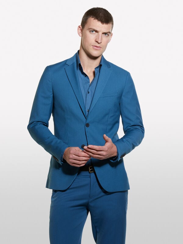 Blazer formale blu slim fit - blazer da uomo | Sisley