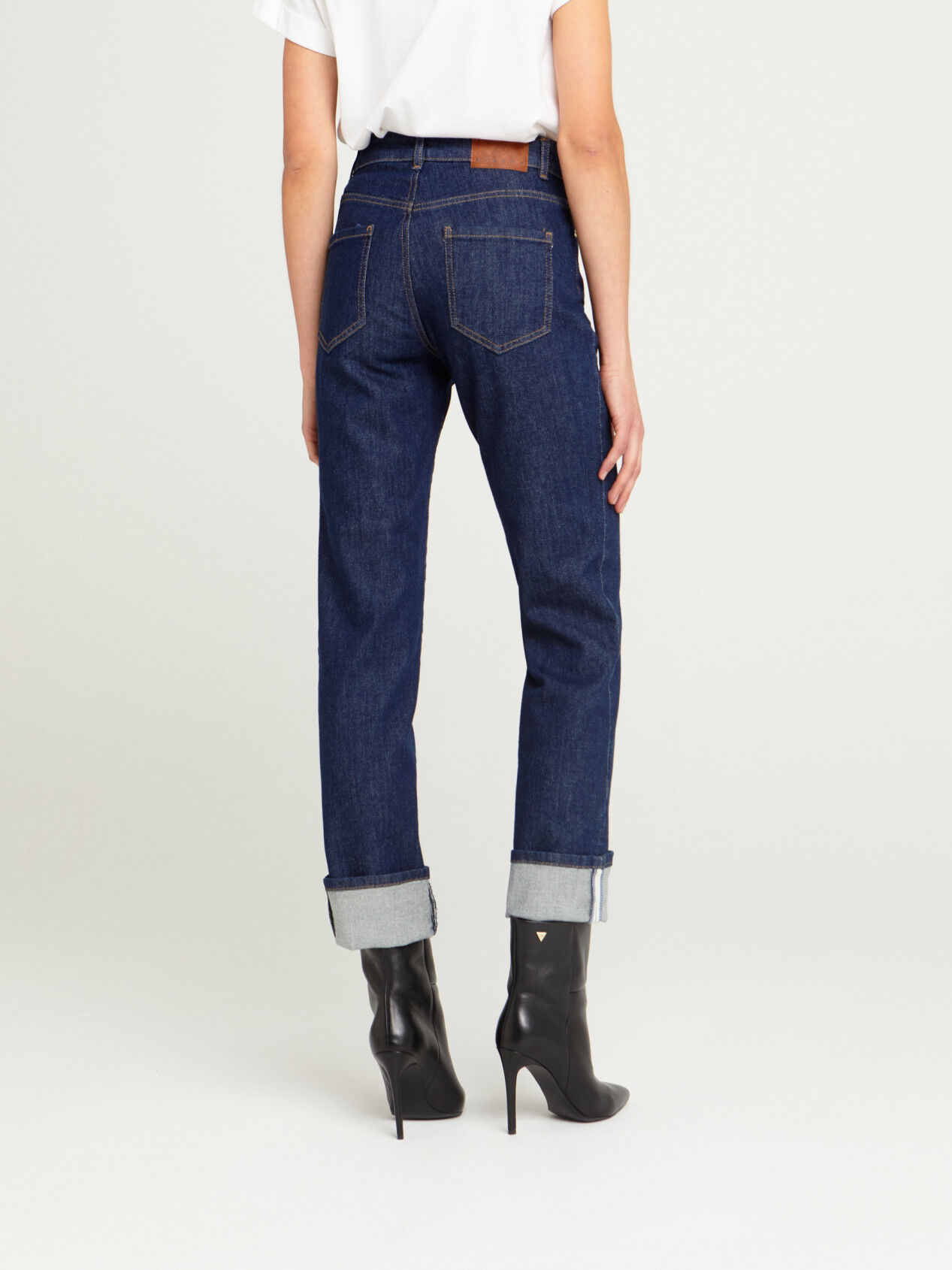 risvolto jeans donna