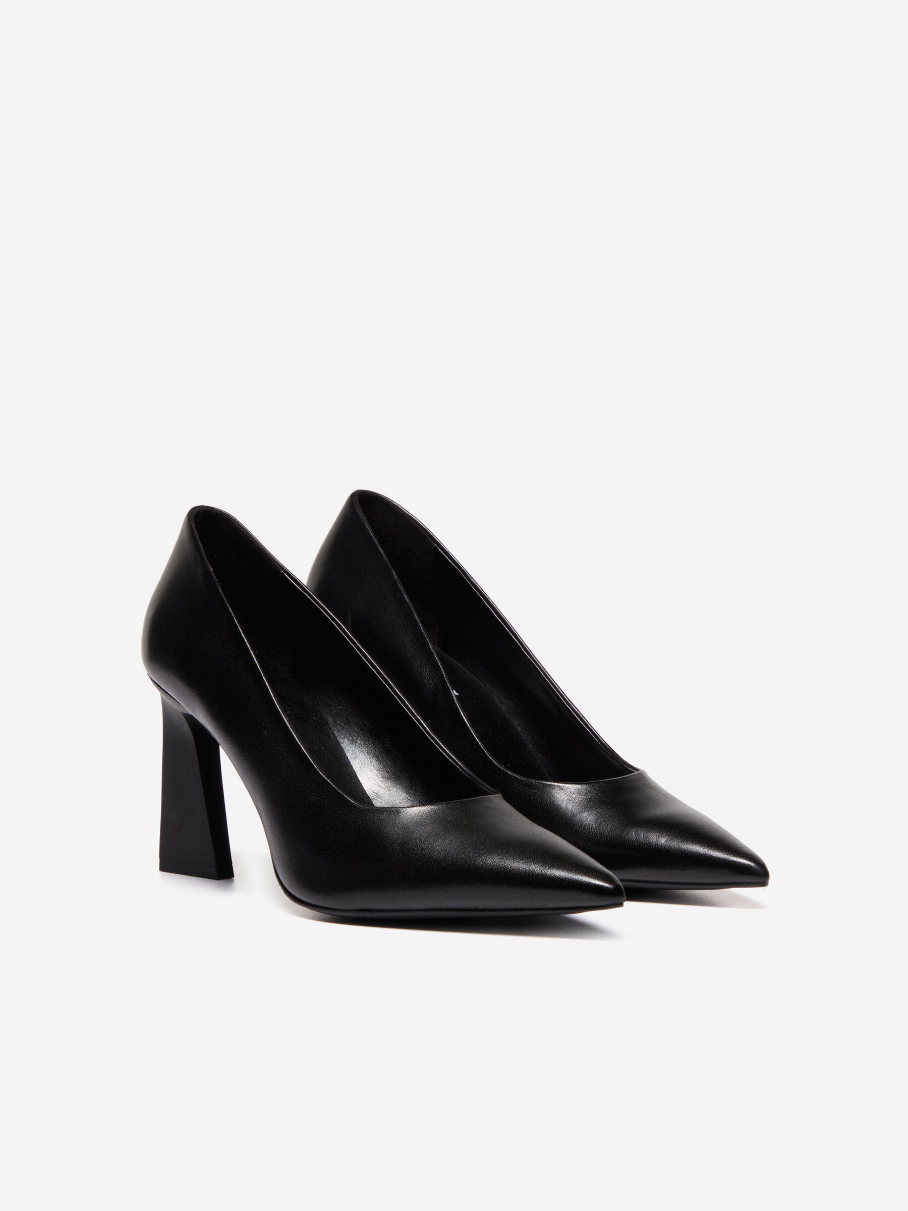 Scarpe con tacco 100 pelle Nero Sisley
