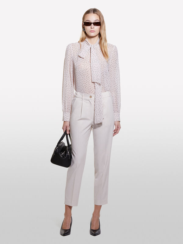 Pantaloni jogger bianco panna - pantaloni joggers da donna | Sisley