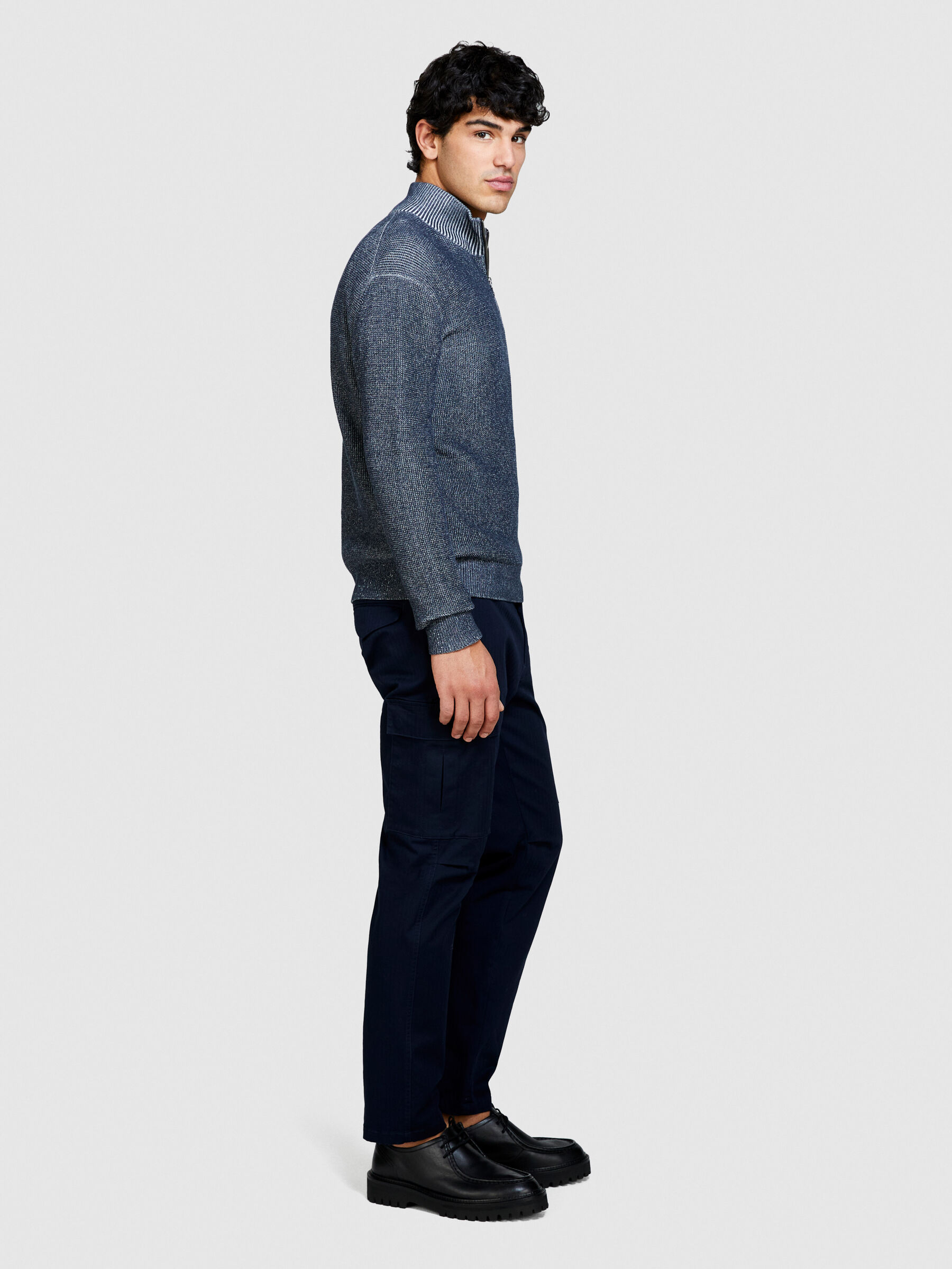Pantaloni con tasconi Blu Scuro Uomo Sisley