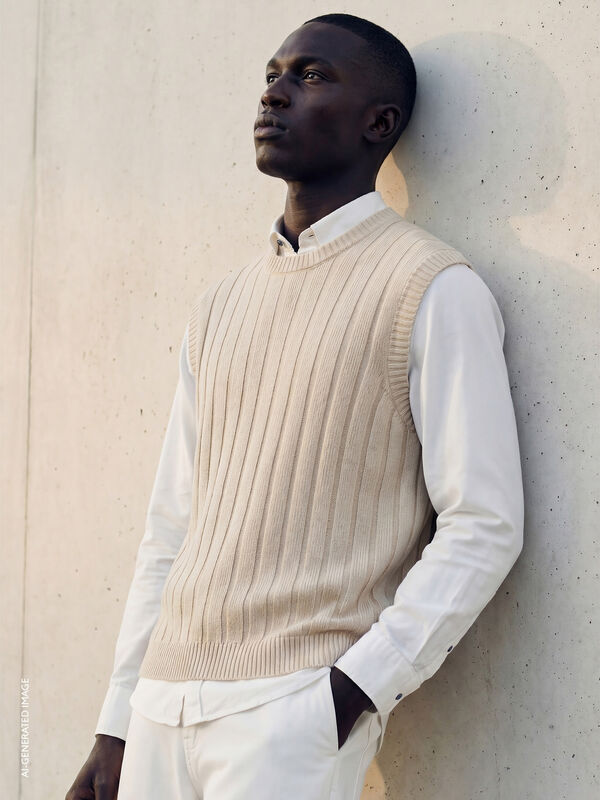 Gilet in maglia - maglie girocollo da uomo | Sisley