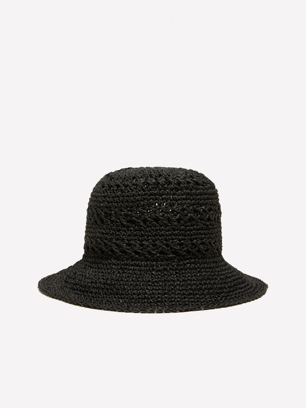 Cloche nera effetto crochet - cappelli da donna | Sisley