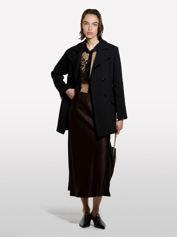 Camicia boxy nera - camicie da donna | Sisley