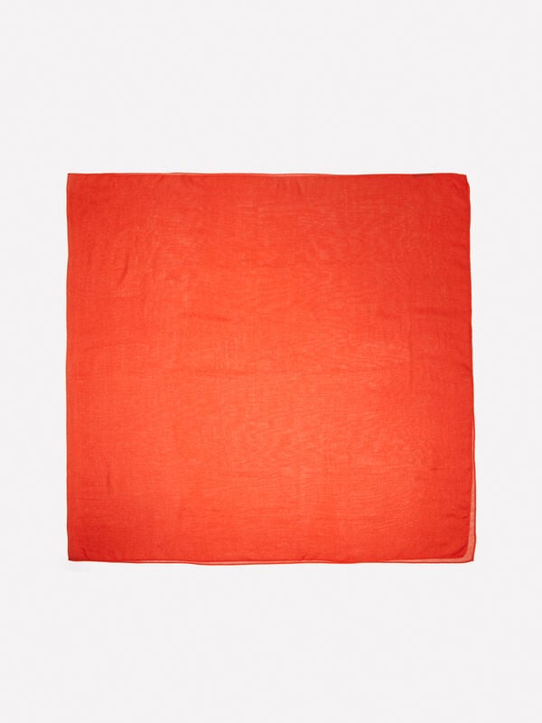 Stola rossa in misto seta - sciarpe e foulard da donna | Sisley