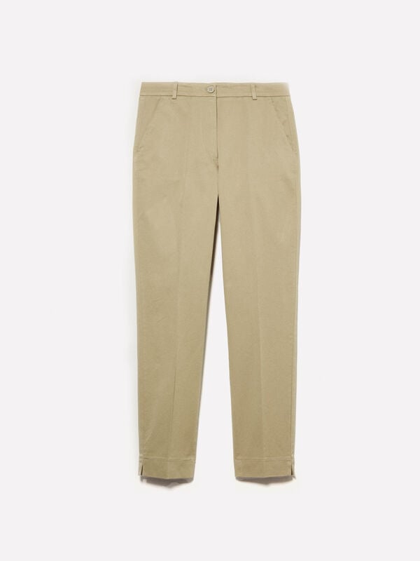 Chino verde chiaro Chino verde chiaro - pantaloni chino da donna | Sisley