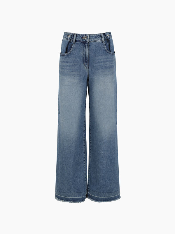 Jeans blu sfrangiati  - sisley k jeans regular | Sisley K