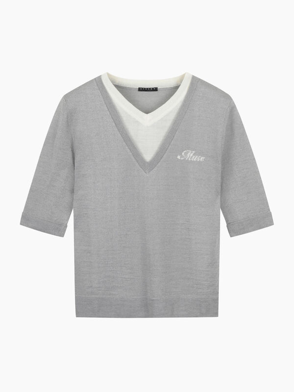 Maglia combinata - sisley k maglie scollo a v | Sisley K